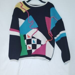 Geometric Multicolor Sweater